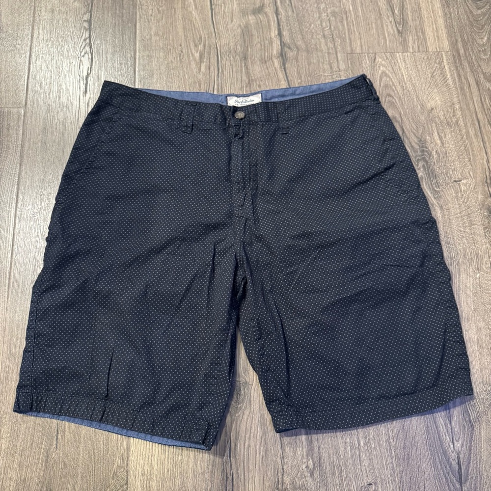Flag & Anthem Navy Patterned Men's Shorts 100% cotton size 36